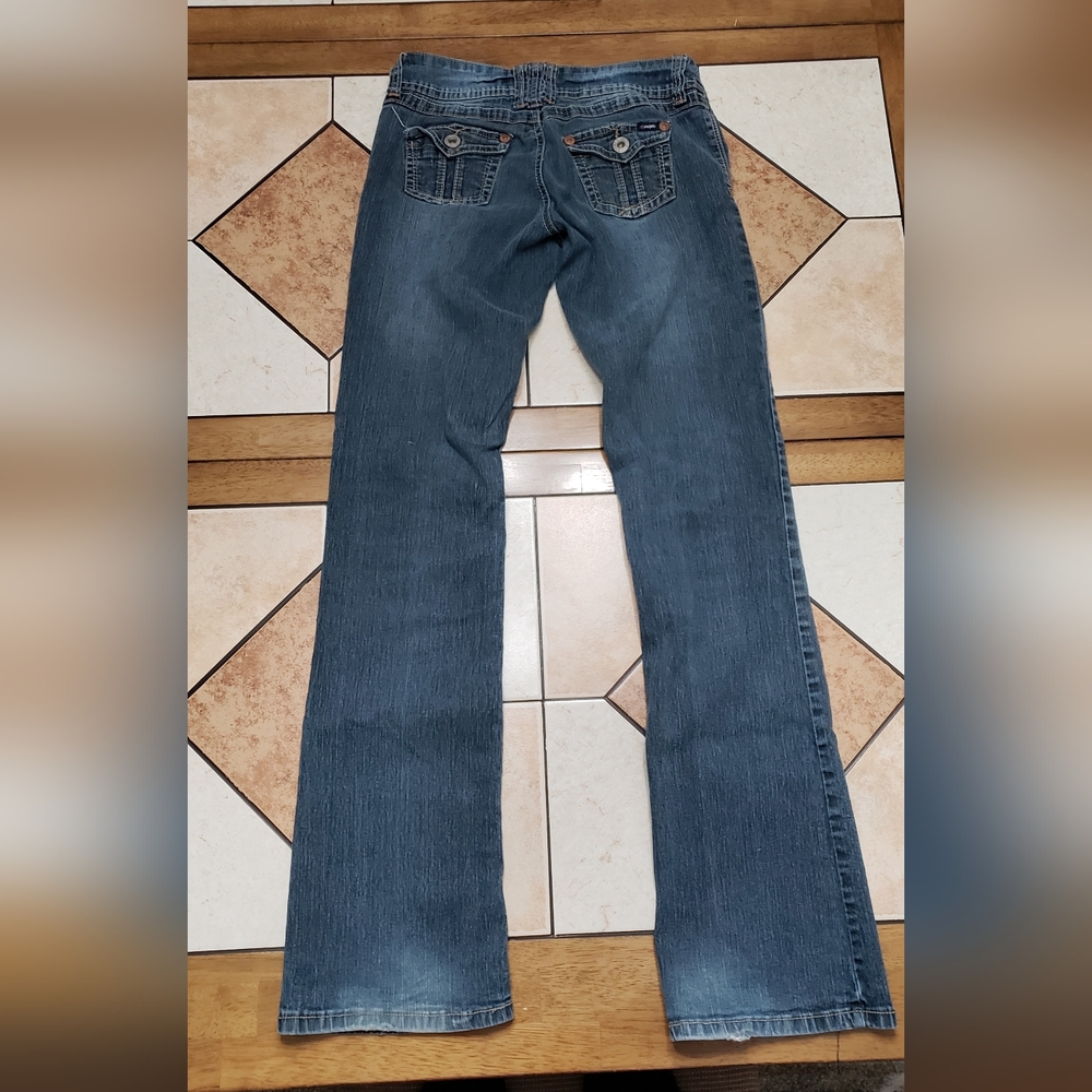 Boot Cut Jeans Y2K Angels Size 3 Flare - Picture 3 of 6